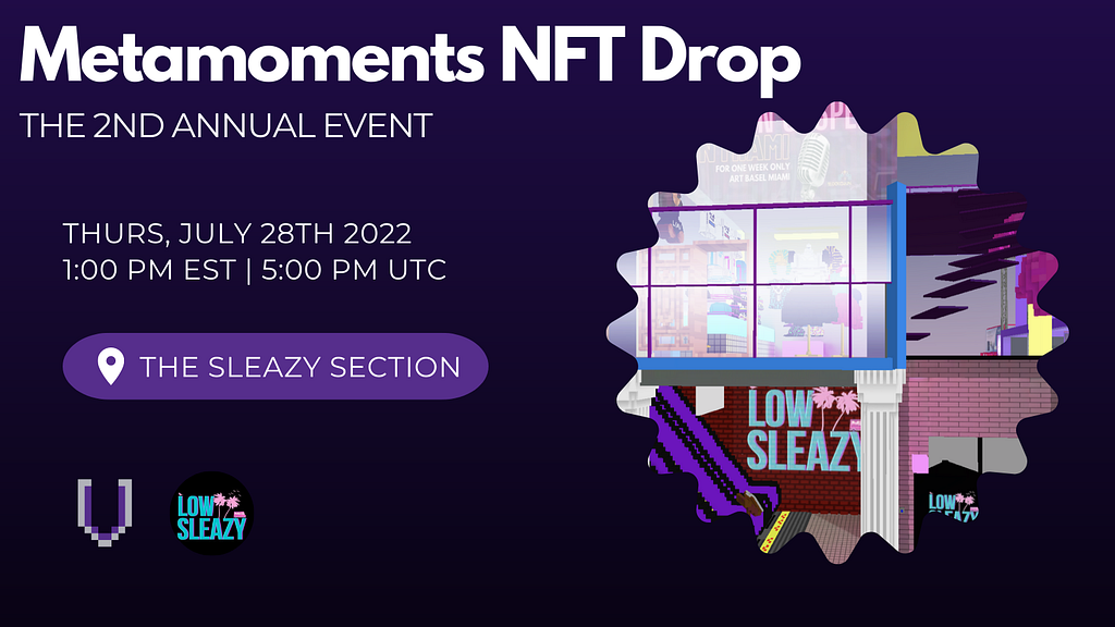 Second Annual Metamoments NFT Drop