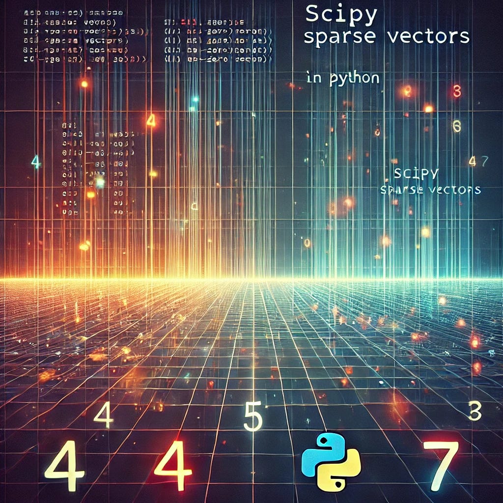 Mastering Machine Learning : Efficient data storage with scipy sparse