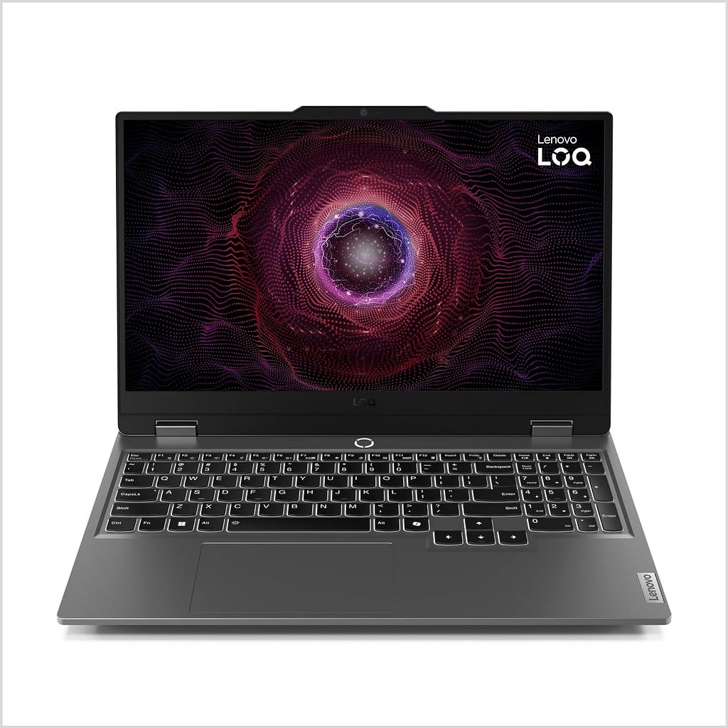 Lenovo LOQ 15AHP9 Gaming Laptop, NVIDIA® GeForce RTX™ 4050 6GB GDDR6, 15.6” FHD Display, AMD Ryzen 7 8845HS, 16GB RAM, 512GB SSD, 1920x1080 px, Windows 11,.