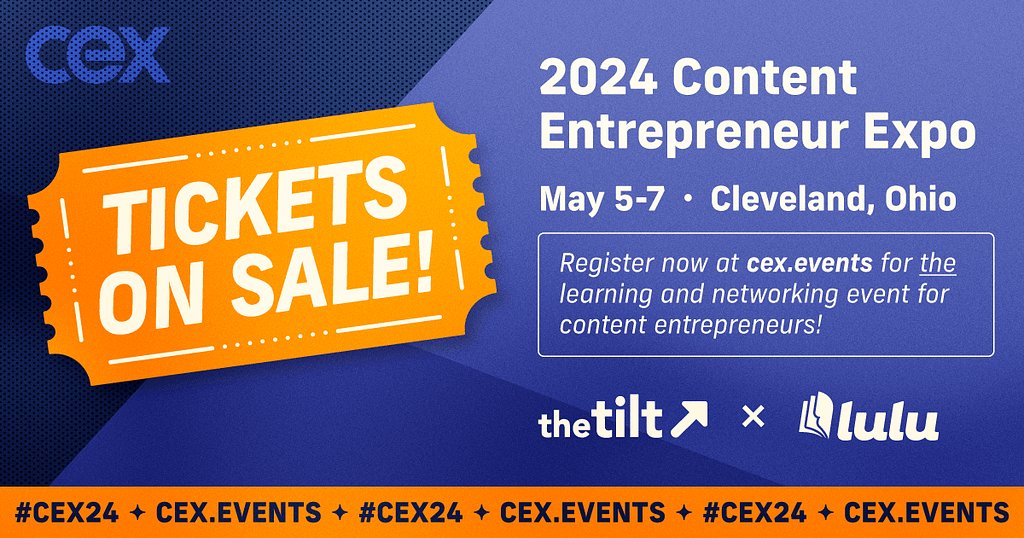Join Lulu and 400 of the world’s best content entrepreneurs for CEX 2024!