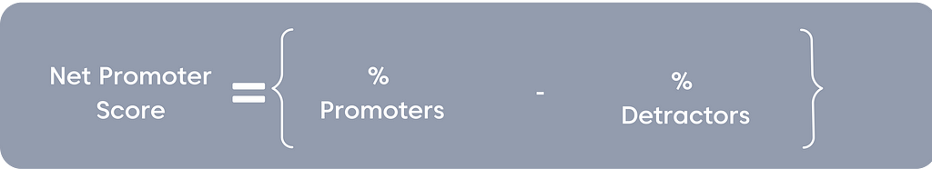 Net promoter score formula