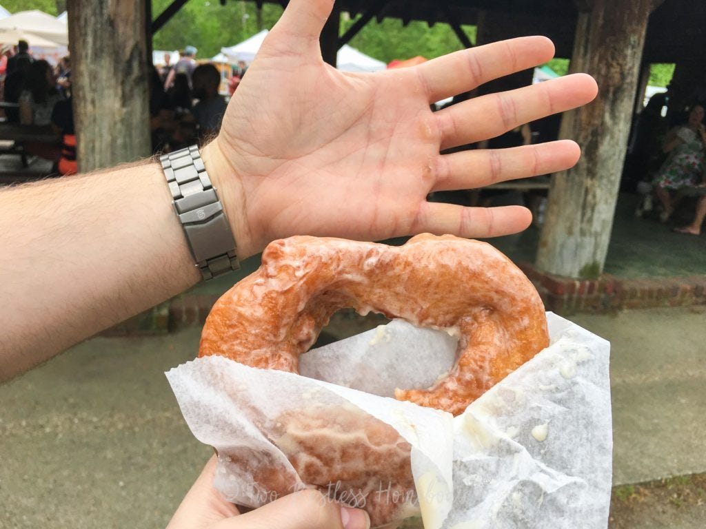 Mrs Yoders donut size comparison