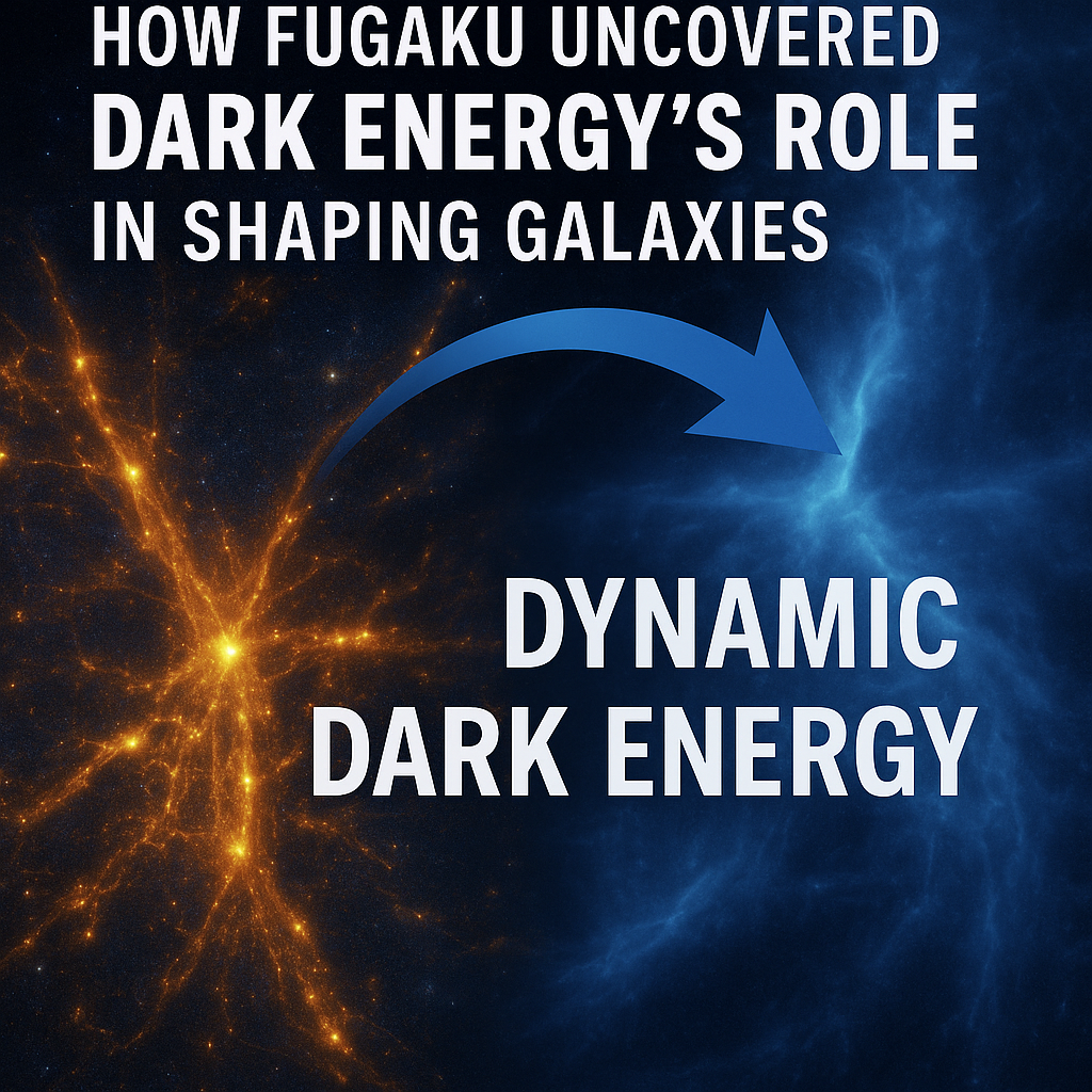 How Fugaku Uncovered Dark Energy’s Role in Shaping Galaxies