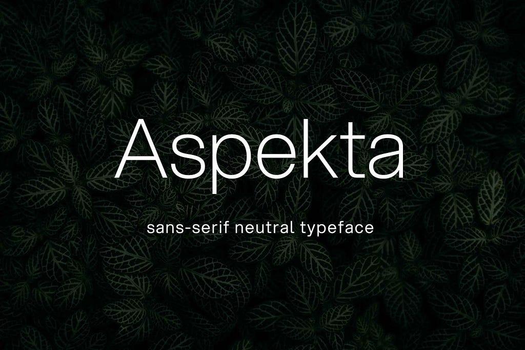 Aspekta Sans Serif Font