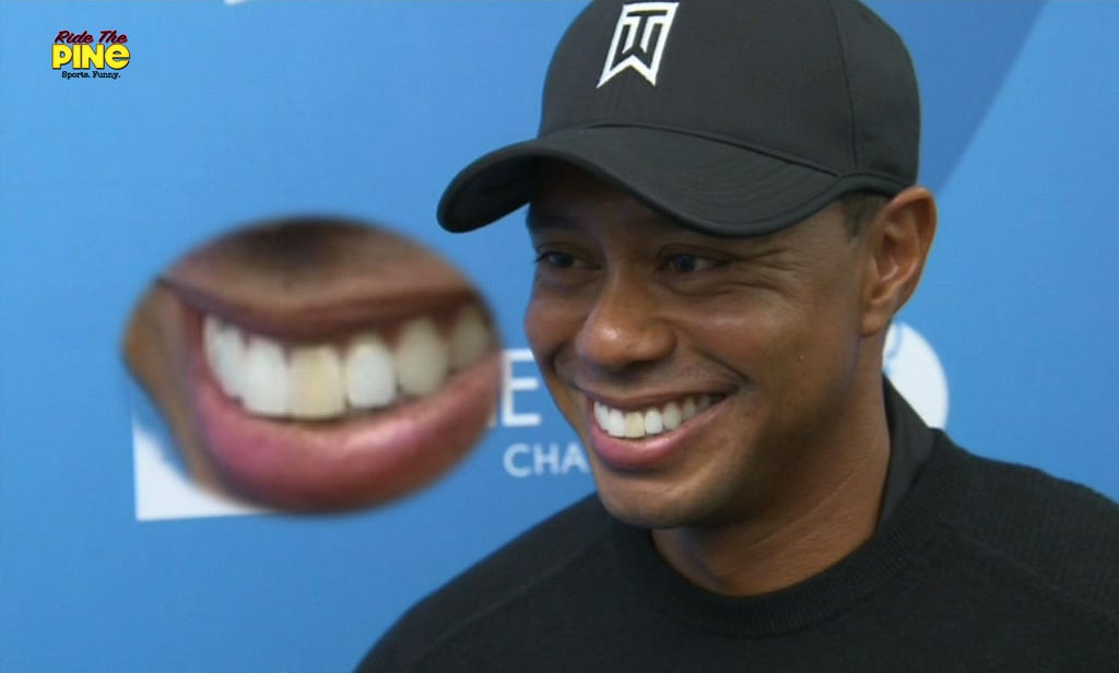 Tiger Wood Brown tooth