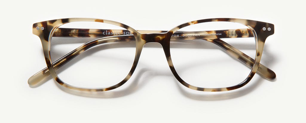 Classic Specs Sullivan glasses in Tokyo Tortoise