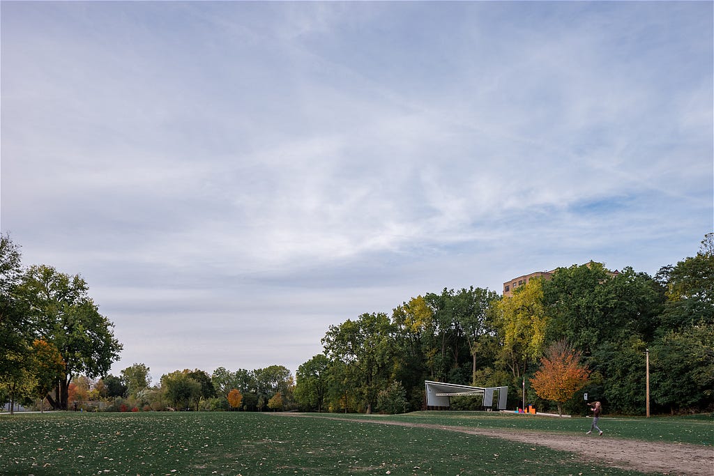 Harris Park in London Ontario with child in photograph