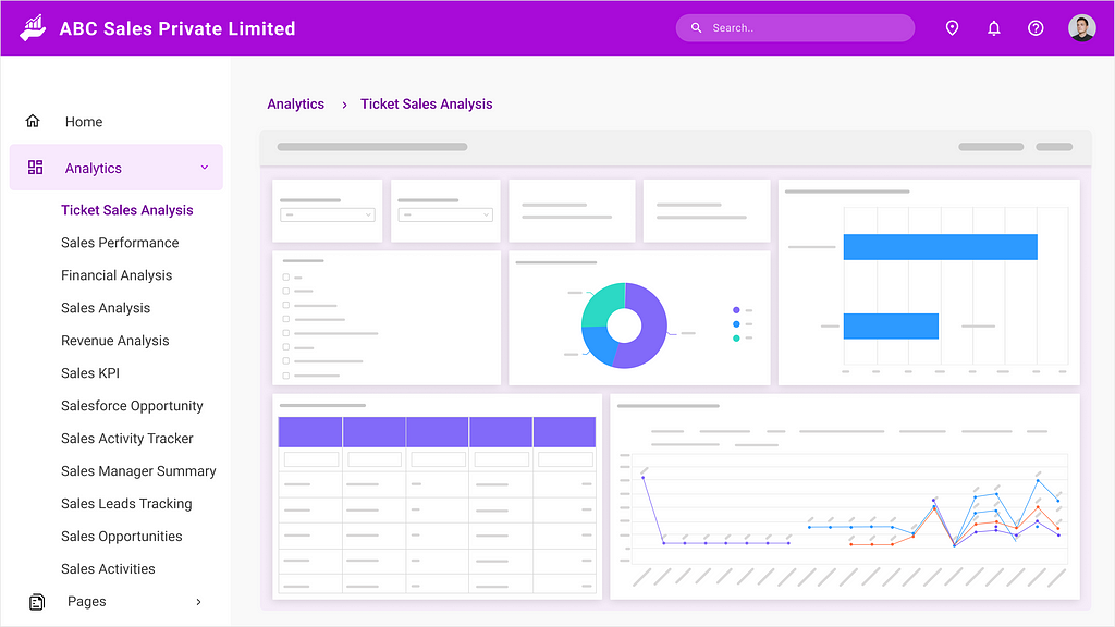 Dashboard embedded into an ASP.NET MVC application