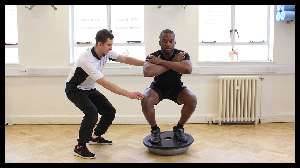 Squats with Bosu Ball Exercise