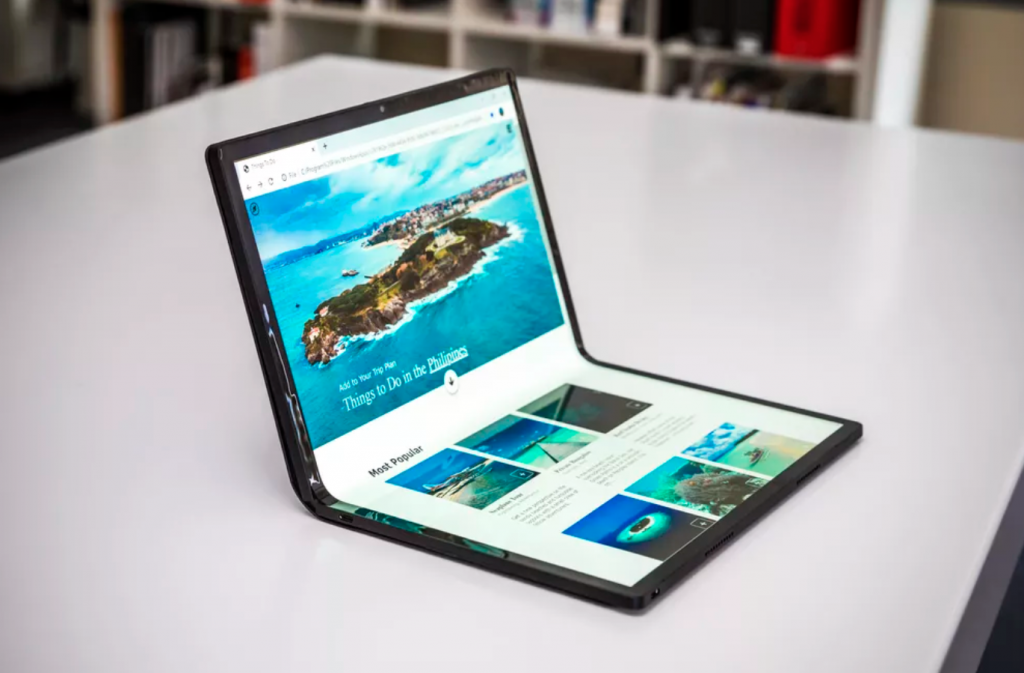 Intel foldable laptop