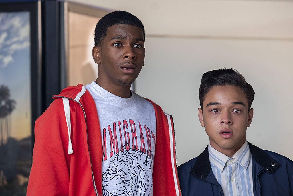 On My Block Cast: Brett Gray and Jason Genao in Chapter Nineteen (2019)