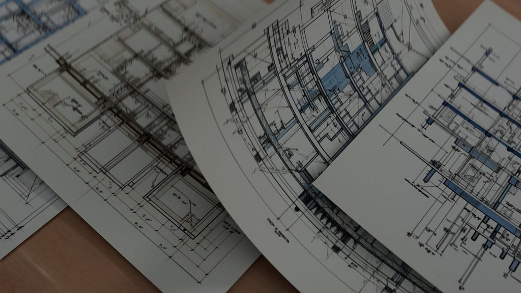 Structural drawing of a building