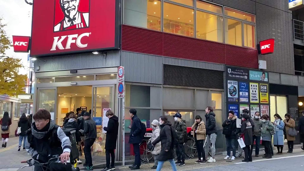 How a fast food restaurant has become a Christmas tradition for millions in Japan.