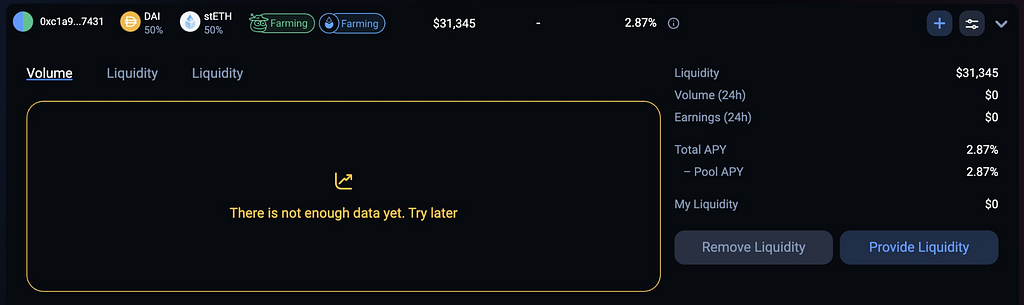 New joint liquidity mining program with Lido