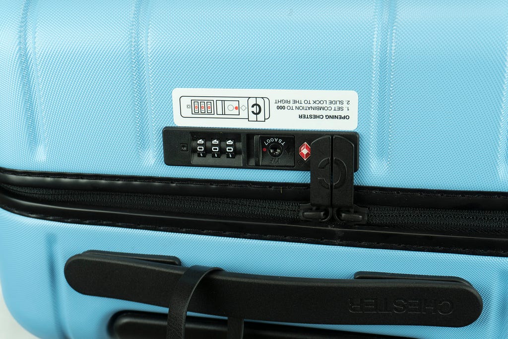 Chester Travel Luggage TSA Approved Lock