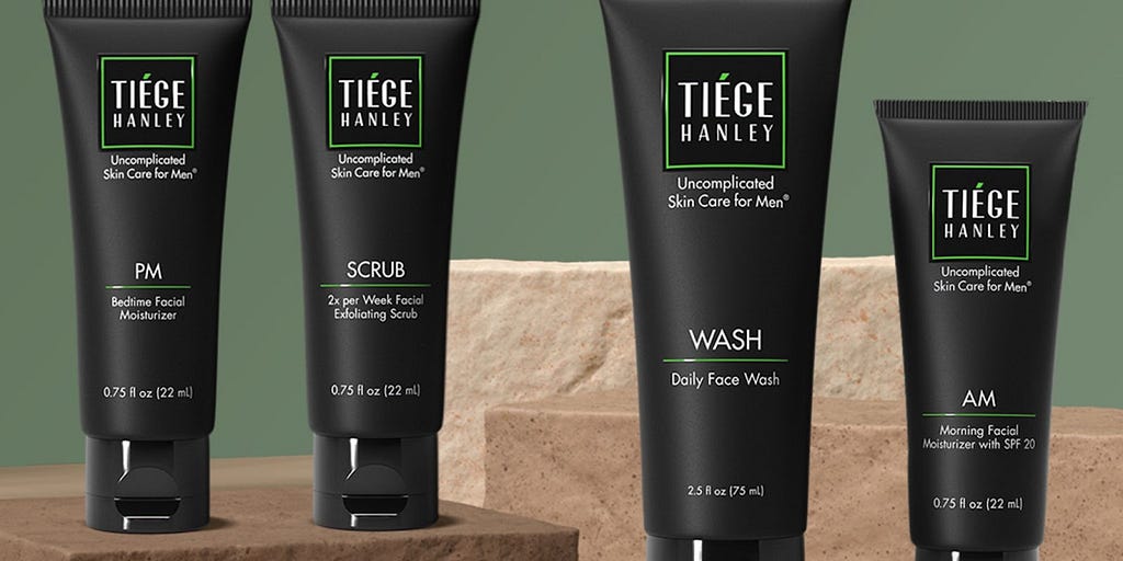 Tiege Hanley products for men’s skincare