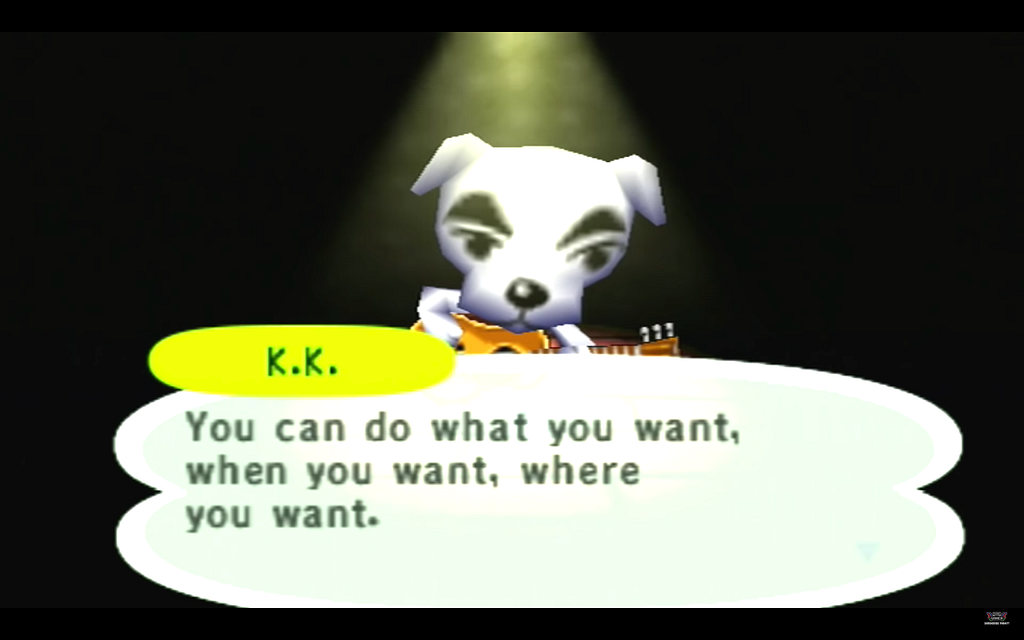 Dog musician K.K. Slider says “You can do what you want, when you want, where you want.”