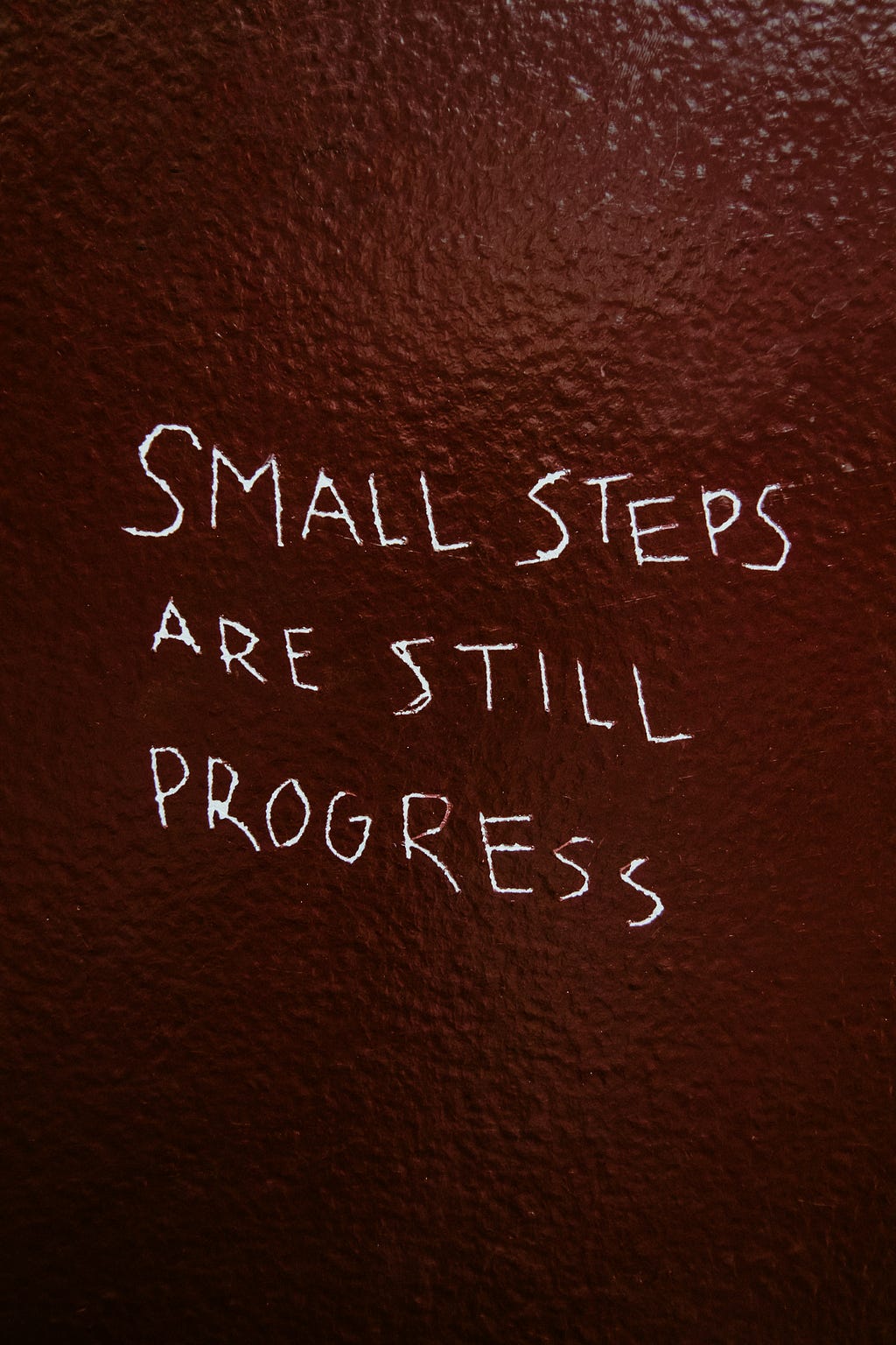 small steps are still progress