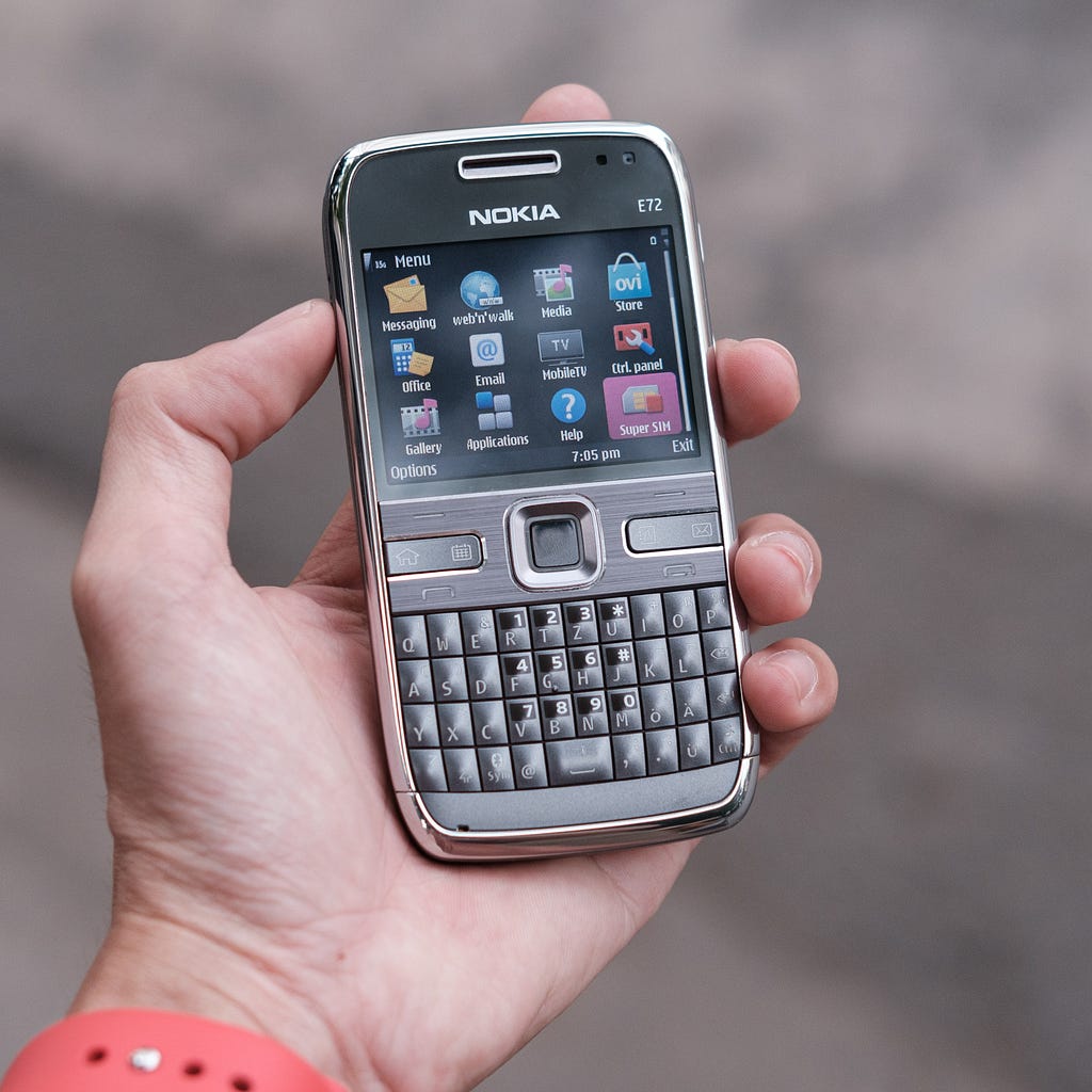 A Nokia Smartphone back in 2007