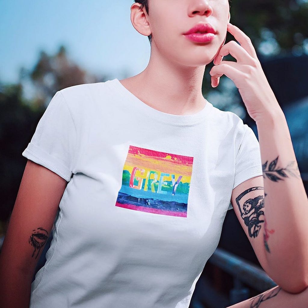 PRIDE EDITION SIGNATURE LOGO TEE  ($19 now, $39 original)