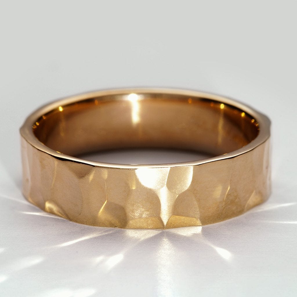 Picture of a wedding ring design called HERA in yellow gold by Mark Lloyd Master Goldsmith