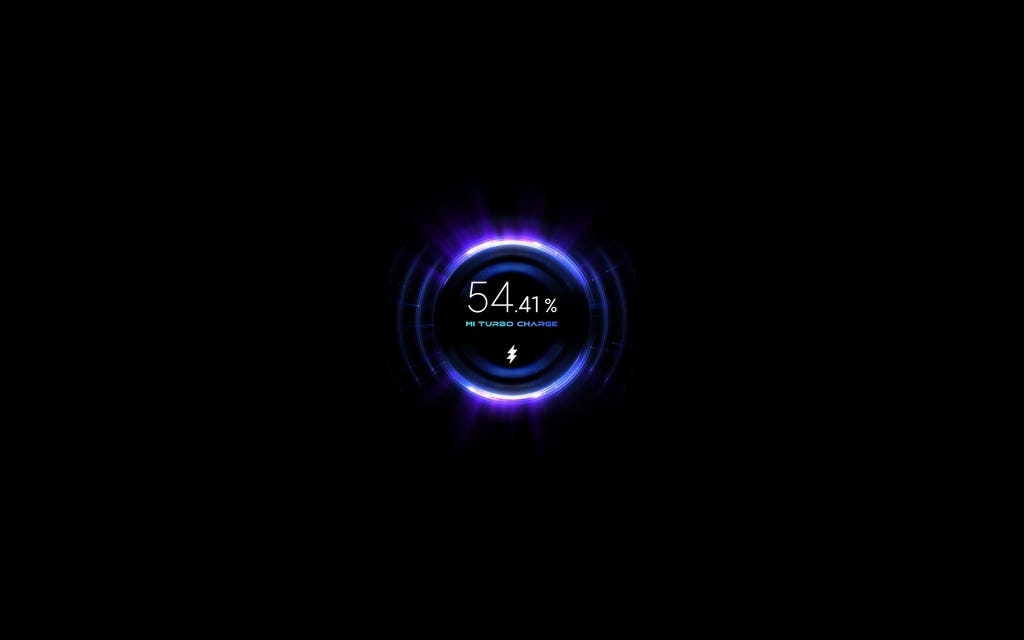 Fast charging animation screenshot on Pad 6