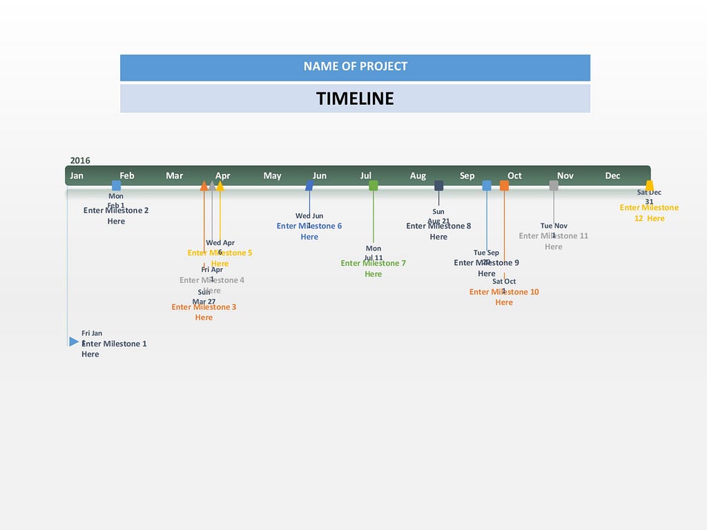 30+ Timeline Templates (Excel, Power Point, Word) ᐅ TemplateLab