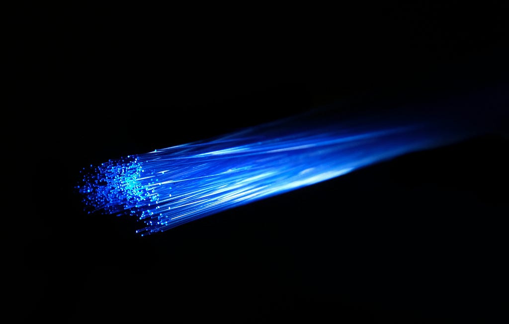 Bundle of fibre optic cables
