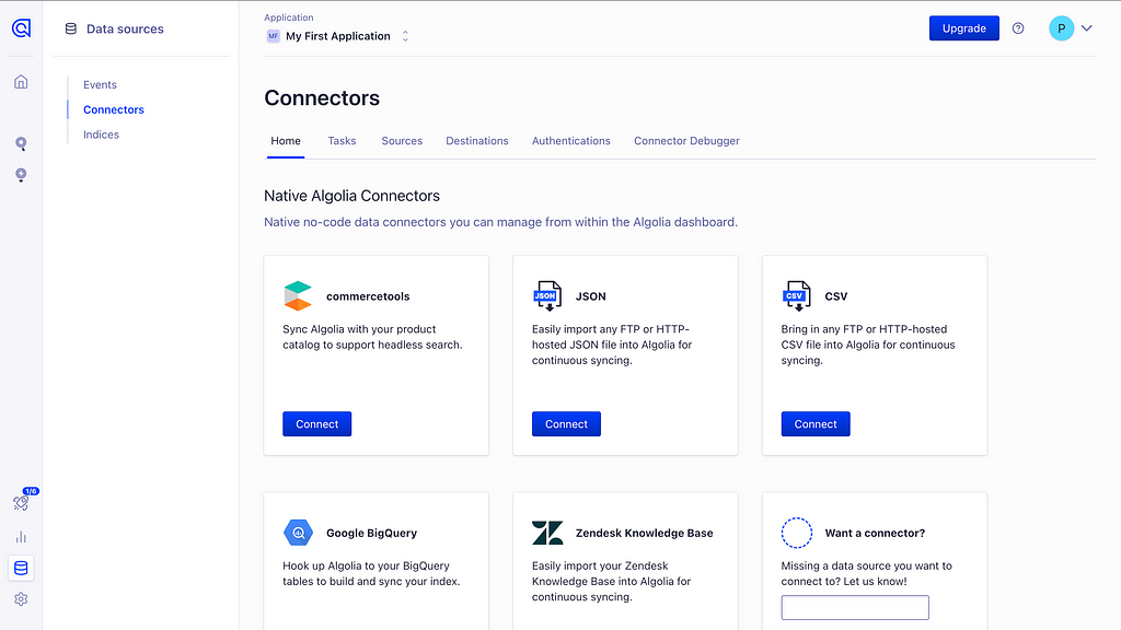 Setting up Algolia