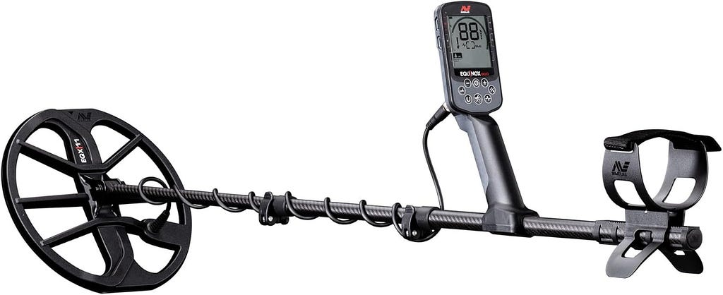 MINELAB Equinox 900 Multi-Frequency Collapsible Metal Detector for Adults with EQX 11  6” Waterproof Double-D Coils (Option for 6 Single Frequencies, 4 Detect Modes, Wireless Headphones Included)