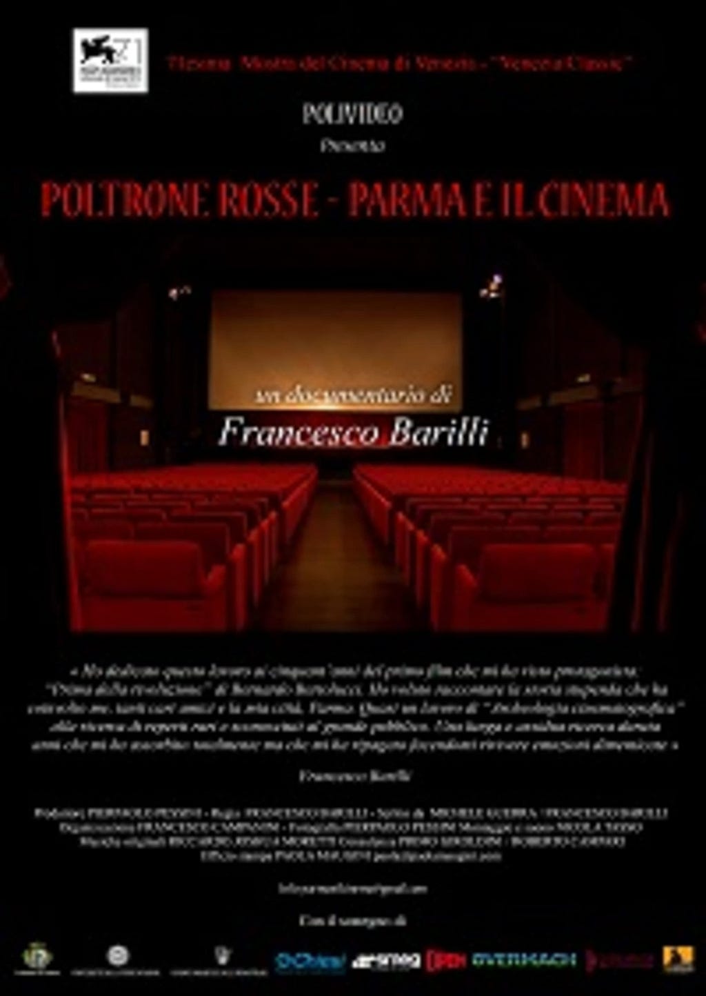 Poltrone rosse - Parma e il cinema (2014) | Poster