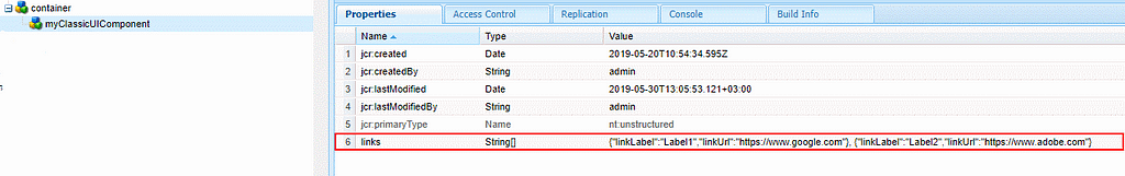 Complex Classic UI multifield