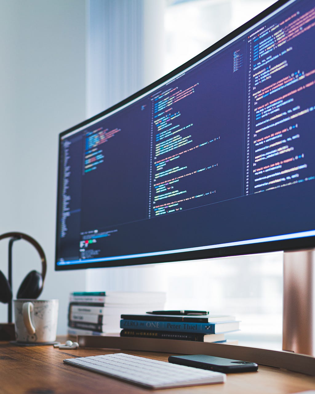 A software tester’s screen showing code.