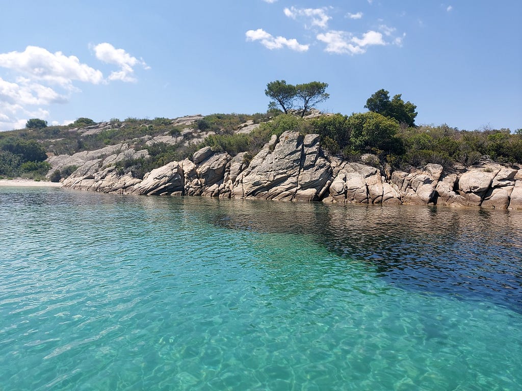 Diaporos Island - A fun day on a boat from Vouvourou Greece