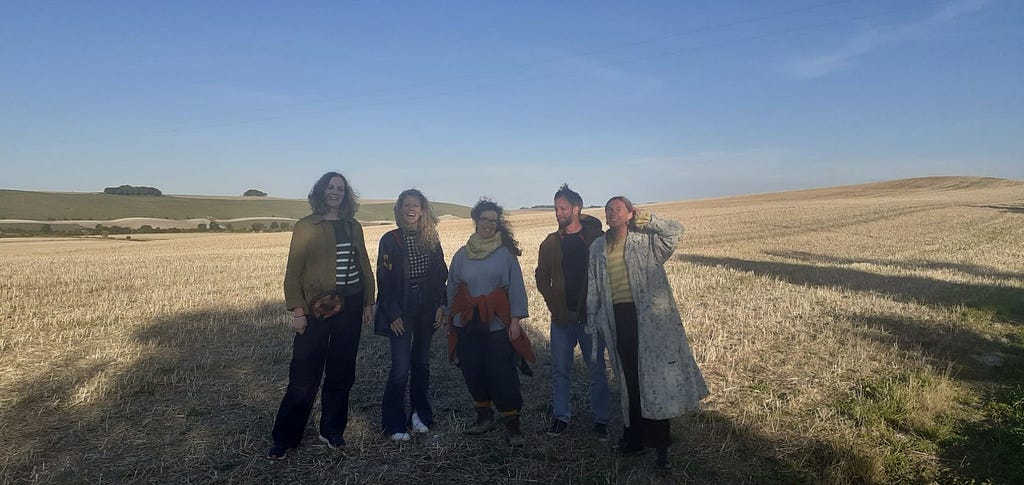 The CAST team striking a pose in the countryside during our retreat