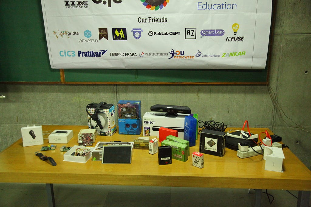 Some of the awesome gadgets on display.