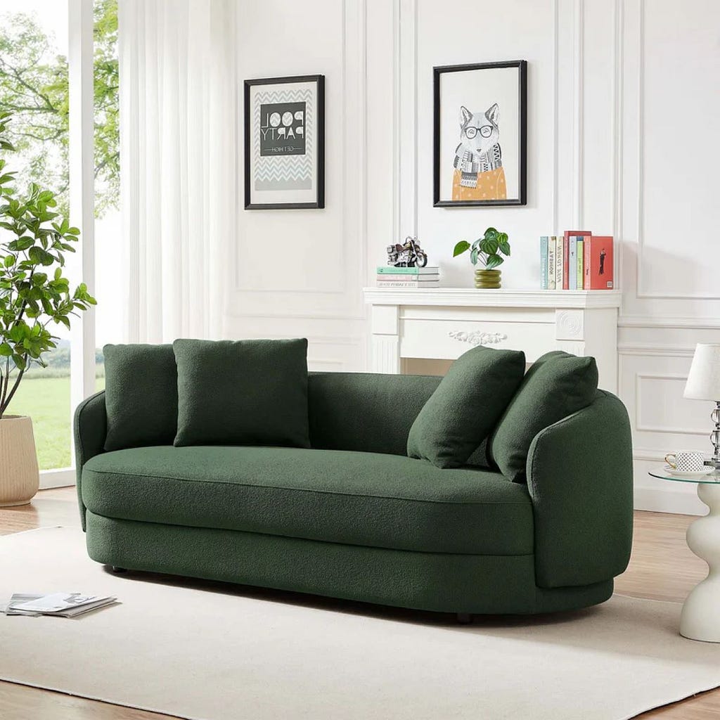 Polun Boucle Sofa from New York Modern