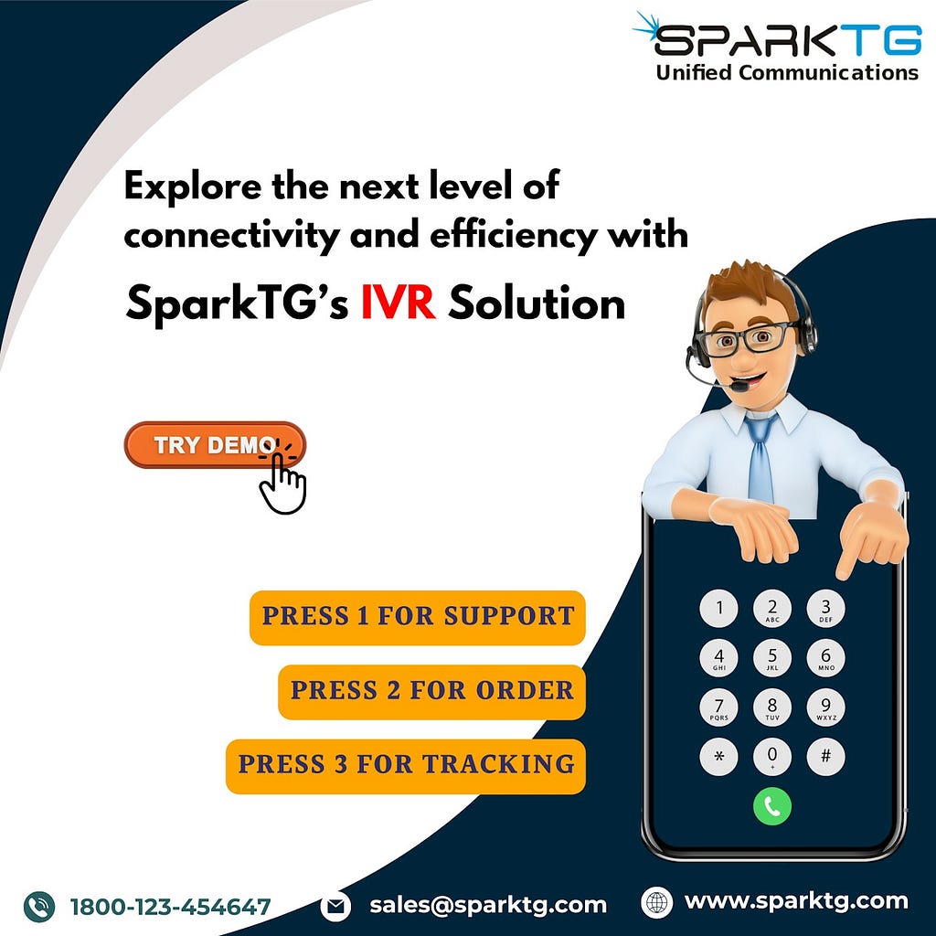 toll-free IVR number — sparktg