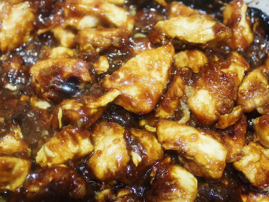 My finished Asian-inspired chicken.