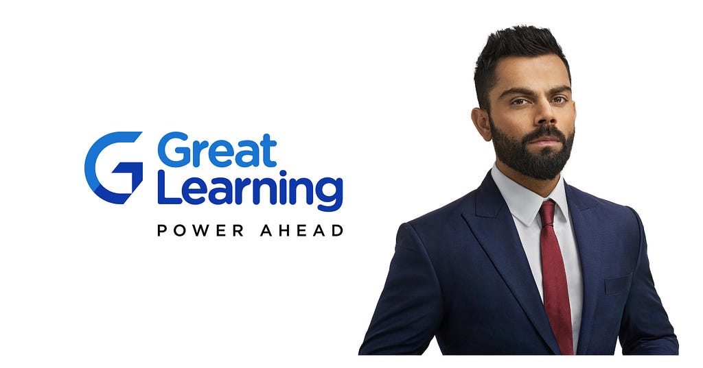 Virat Kohli promoting Great Learning