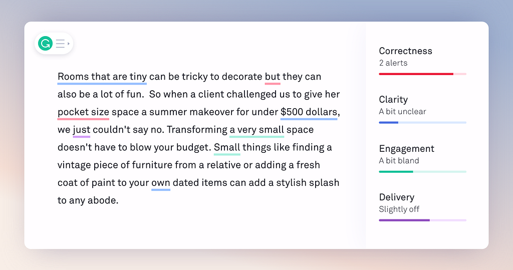 AI writing tool-grammarly