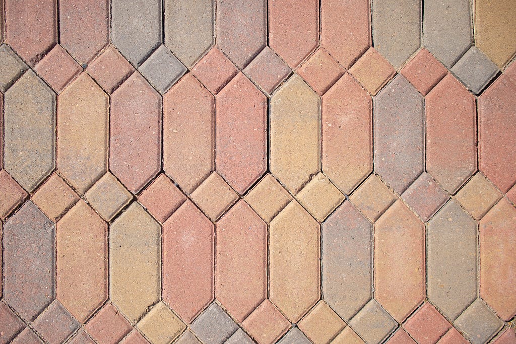 A repeating pattern of tiles