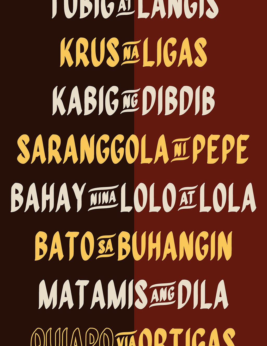 Typographic sample of Quiapo by Aaron Amar