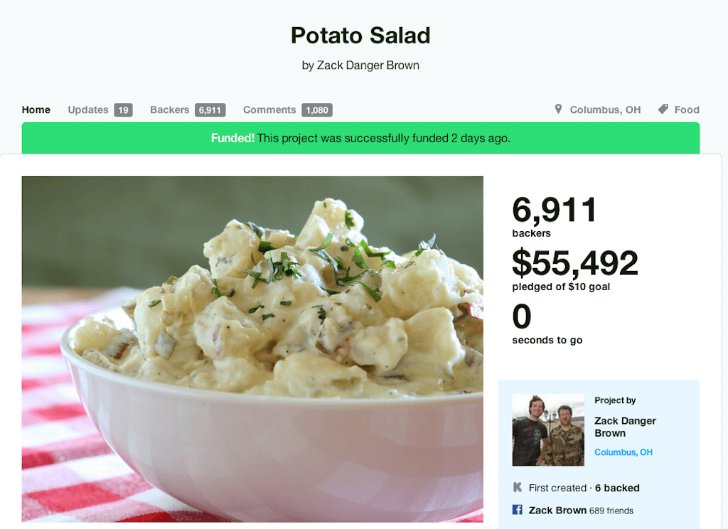 Potato Salad Kickstarter