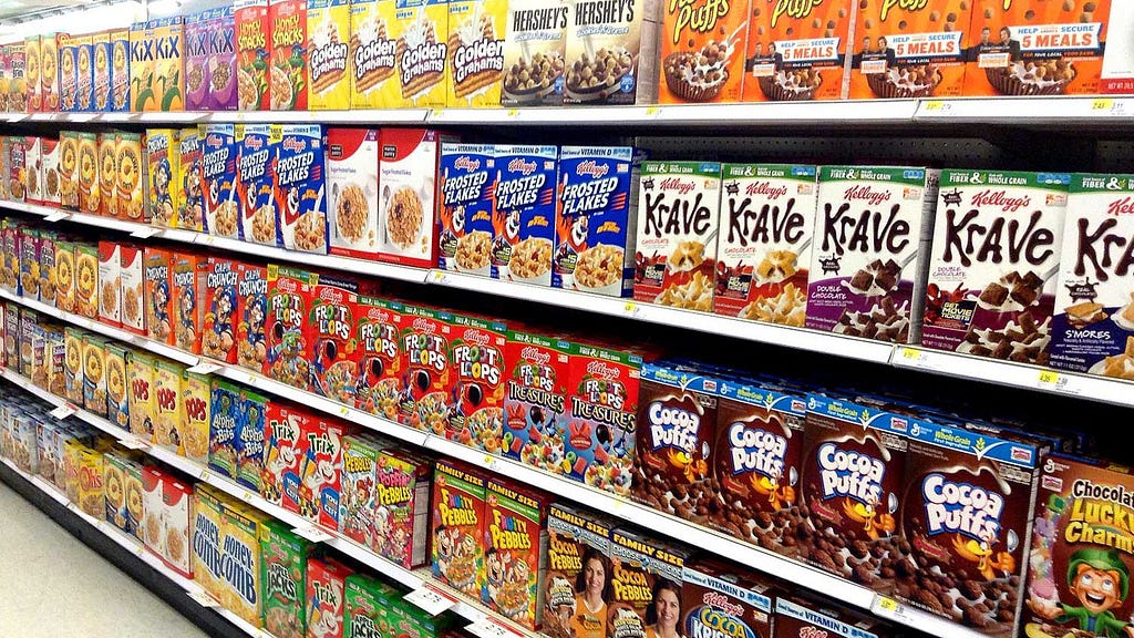 huge selection of cereal