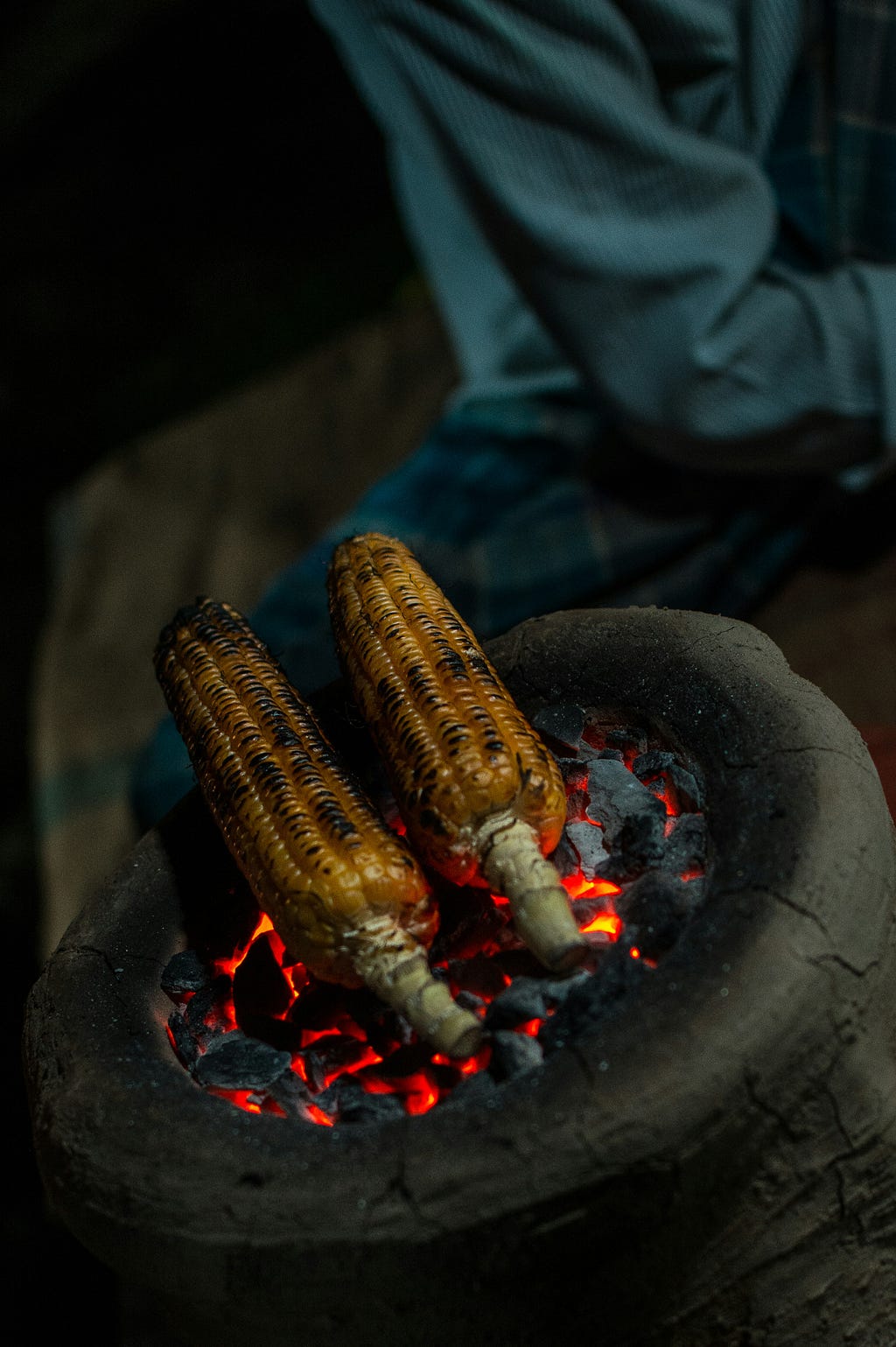 RootHealthMD’s corn sensitivity article is describing corn sensitivity. This picture shows corn that is fried on the coal