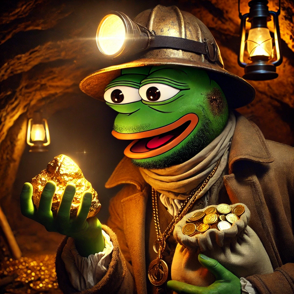Miner Pepe finds gold