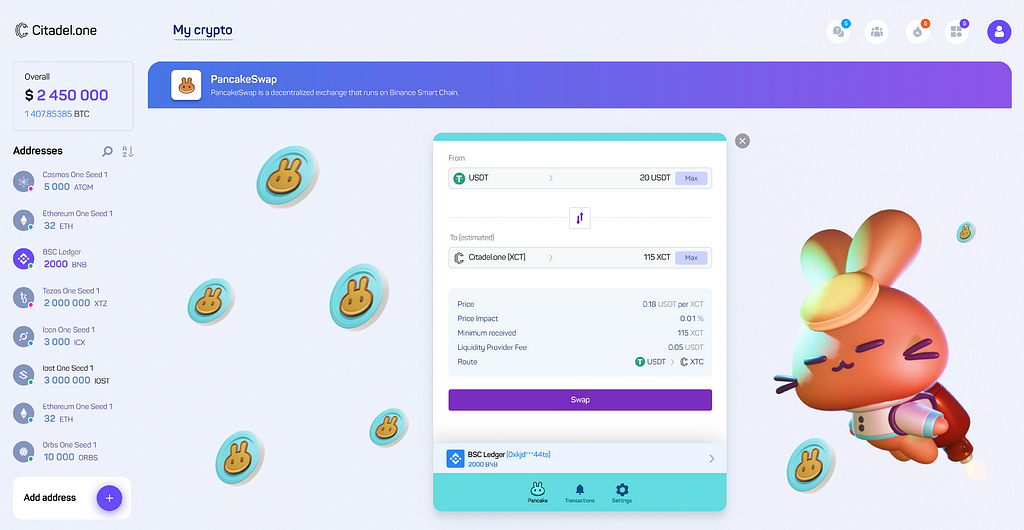 Citadel.one v.2.0 Pancakeswap Extension