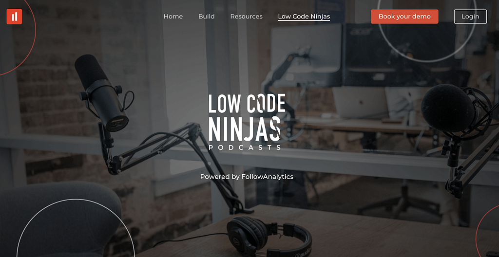 The Low Code Ninjas Podcast Webpage