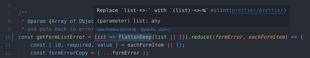 VSCode reporting prettier issues as ESLint rules